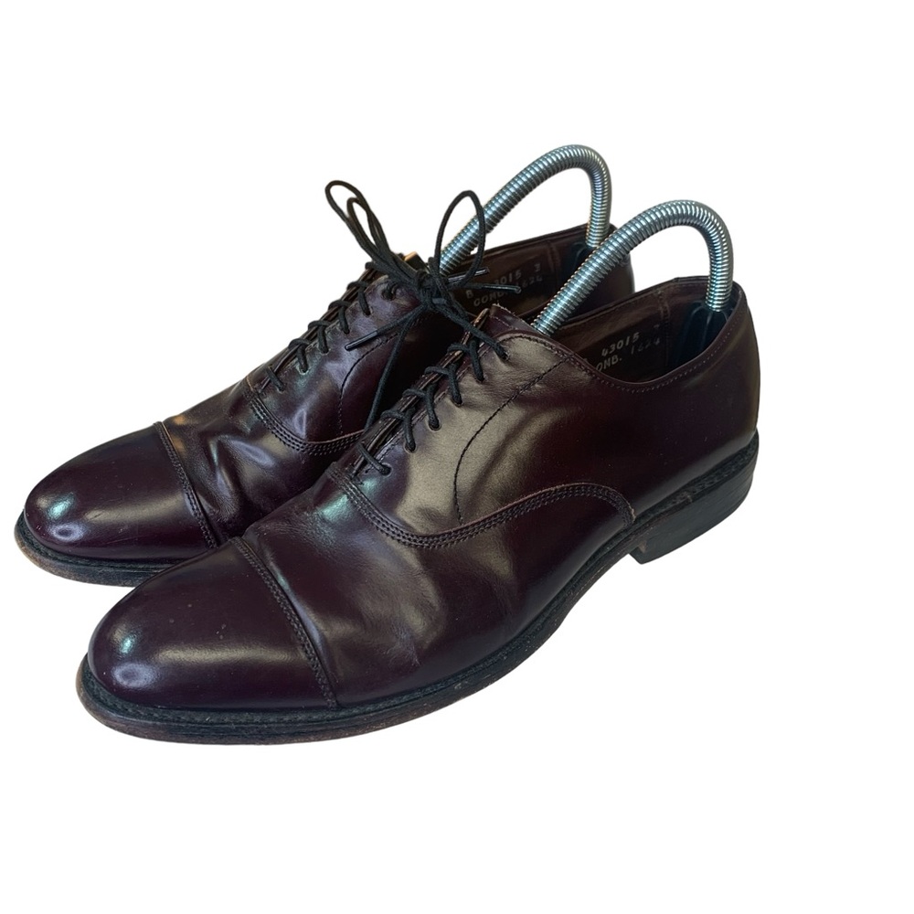 Allen Edmonds “Park Avenue”‎ Mens Leather Cap Toe Oxfords Mahogony 7.5D